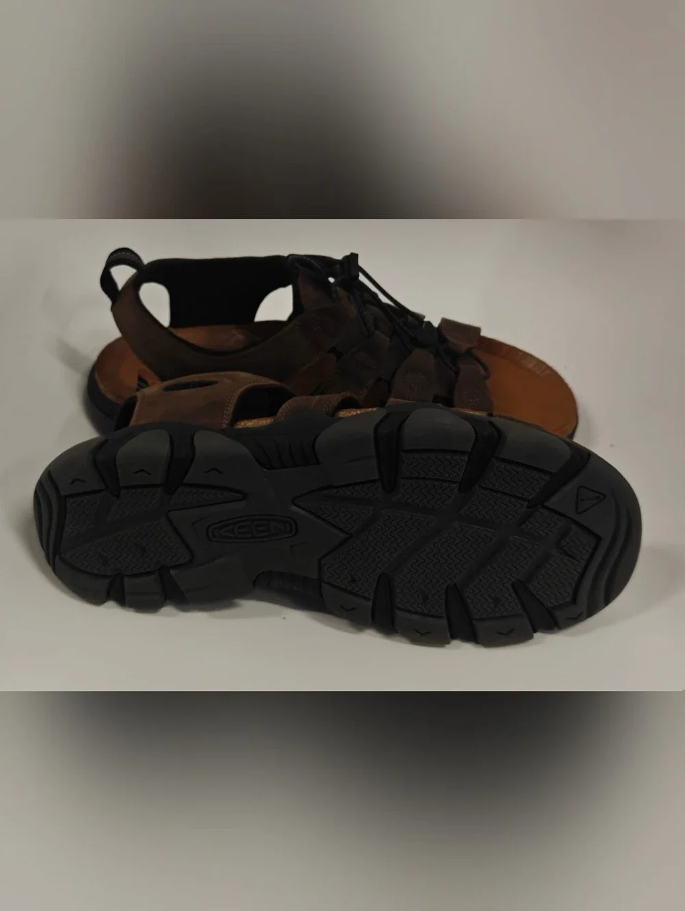 KEEN Daytona II Men’s Sandals Size 11.5 Brown Leather Outdoor Hiking Sport Sanda